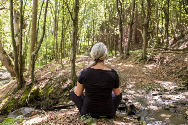 istock Mature woman doing Yoga 840618232