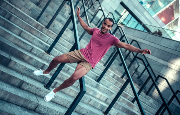 istock Afro American man in city 840622930