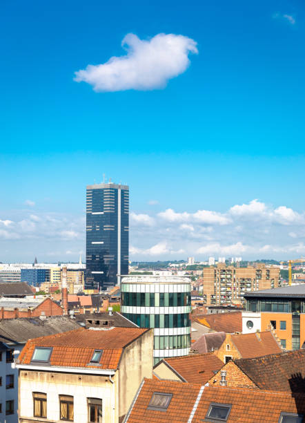istock Brussels cityscape with Tour du Midi 840628050