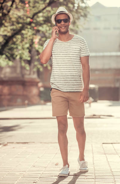 istock Afro American man in city 840628976