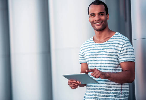 istock Afro American man in city 840629272
