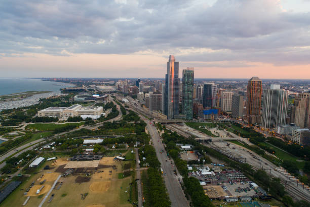 istock Aerial image Near South Side Chicago 840631990
