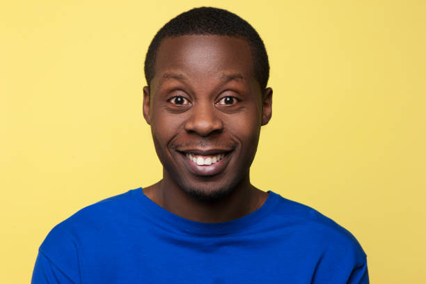 istock Positive amazement. Surprised African American 840635530