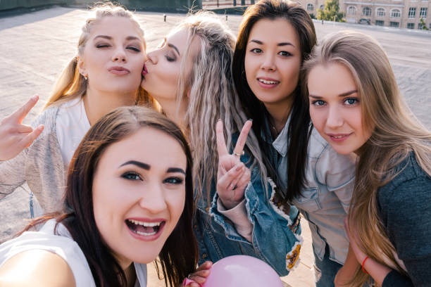 istock Modern social communication. Female friendship 840636302