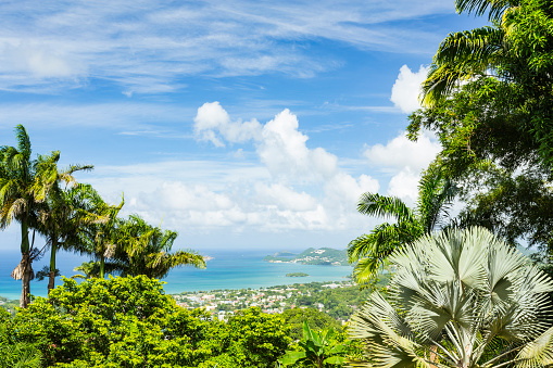 Rodney Bay and Pigeon Island from Pink Plantation House, Saint Lucia
