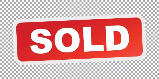 SOLD red stamp. Flat vector icon SOLD red stamp. Flat vector icon vendor stock illustrations