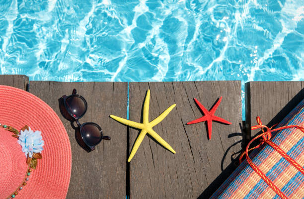 istock on the shore of the pool 840647860