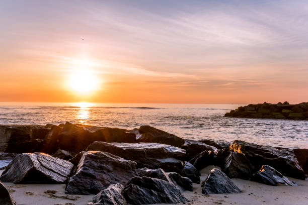 istock Beautiful sunrise on the beach 840647880