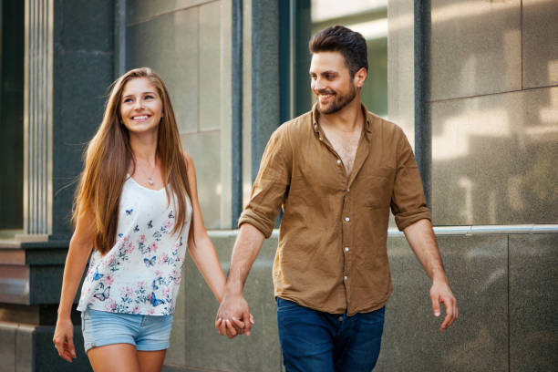 istock A happy couple taking a walk 840650240