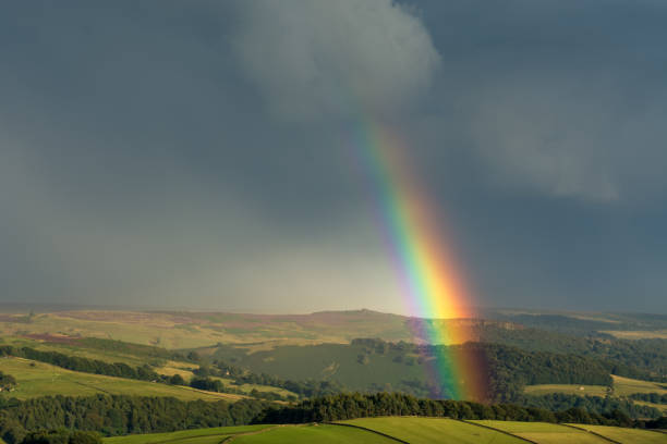 istock A vibrant rainbow in the Peak District. 840650992