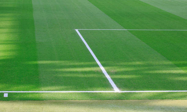 istock Soccer stadium lines details 840651026