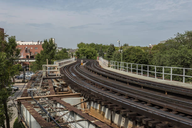 istock Working around the bend of subway tracks 840654716