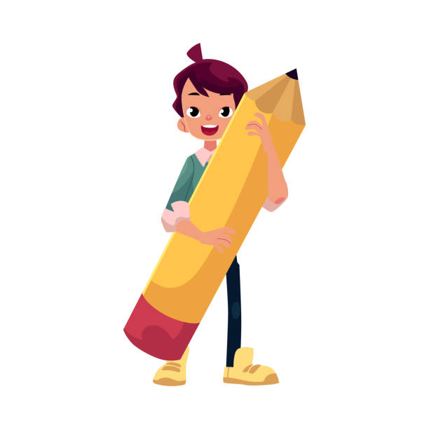 Cartoon Children Carrying Pencil To Write Illustrations, Royalty-Free Vector Graphics & Clip Art - iStock Cartoon Children Carrying Pencil To Write Illustrations, Royalty-Free Vector Graphics & Clip Art - iStock