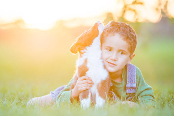 istock Boy and His Puppy 840659032