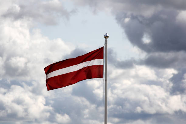 istock flag of the latvia 840666338