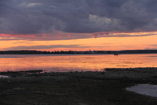 istock summer sunset in Latvia on river Daugava 840666400