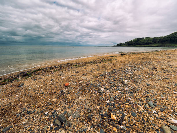 cloudy day on east coastline,Northern Ireland