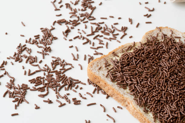 istock top view of breakfast with brown sweet sprinkles 840682552