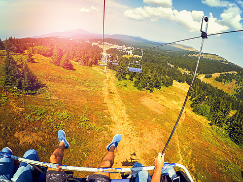 360 degree view on ski lift