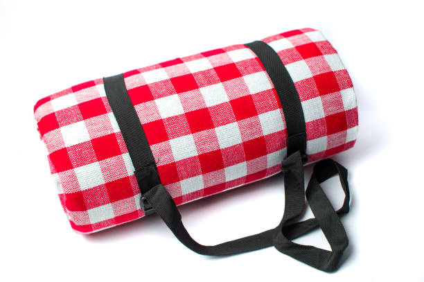 istock Picnic blanket isolated on white background 840686248