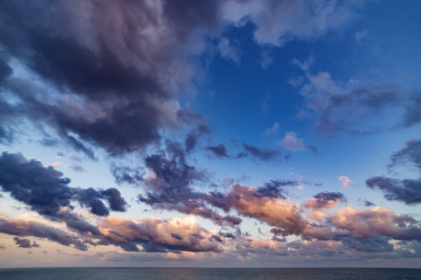 istock Sunset sunrise clouds on sky, nature landscape 840689070