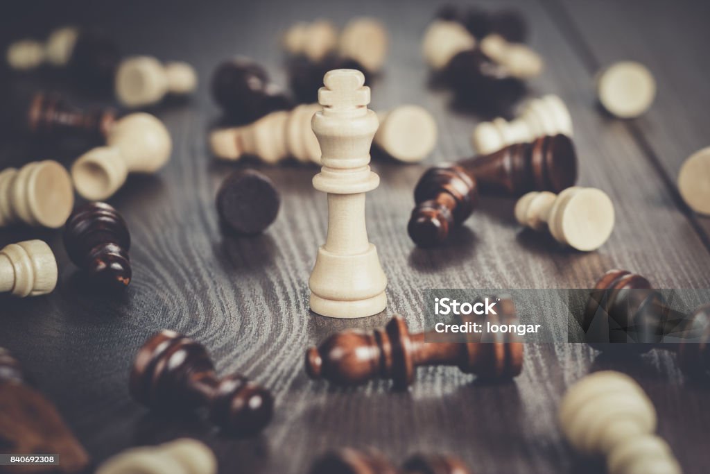 chess win concept over wooden background chess winning concept on the wooden background Belarus Stock Photo