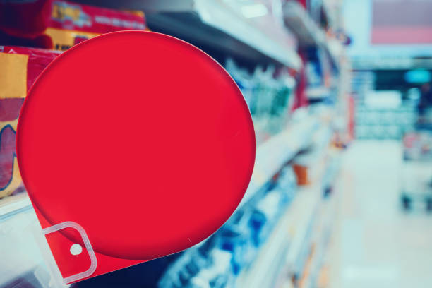 istock red discount sign display on supermarket shelves 840692818