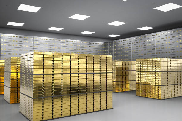 bullion and safe deposit boxes in room