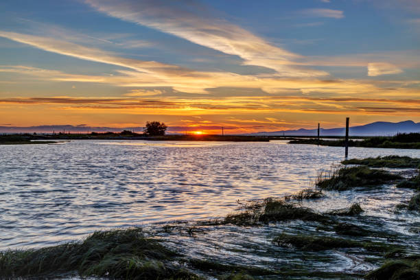 istock Tranquil sunset view of seaside beach 840693656