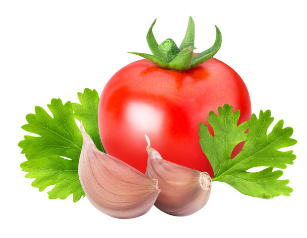 istock Fresh vegetables with parsley isolated on white background 840700066