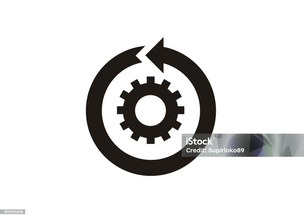 continuous improvement simple icon simple icon of continuous improvement Icon Symbol stock vector