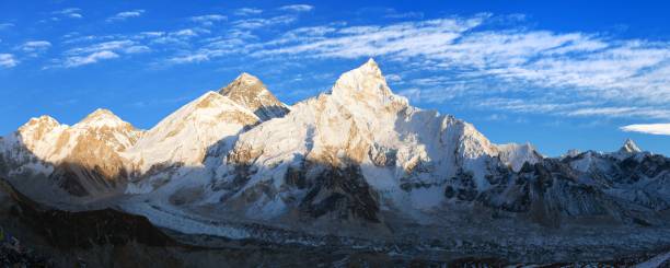 istock Evening panoramic view of Mount Everest from Kala Patthar 840708396