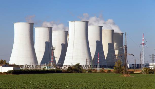 istock Nuclear power plant, cooling towers - Slovakia 840711472
