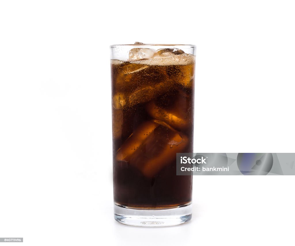 Pour water  cola glass Drinking Glass Stock Photo