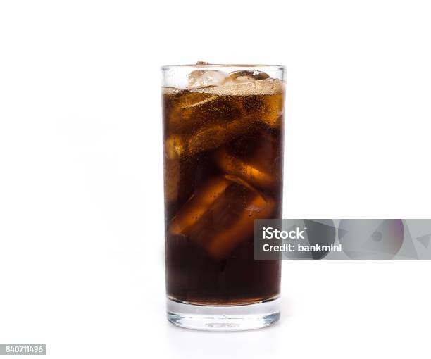 Pour Water Cola Glass Stock Photo - Download Image Now - Drinking Glass, Cola, Glass - Material