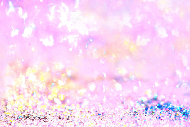 istock Gold glittering christmas lights. Blurred abstract background 840737988