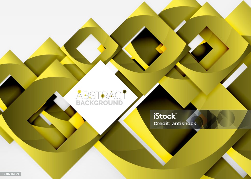 Abstract Square Objects Squares Geometric Object In Light 3d Space Abstract Background Stock ...