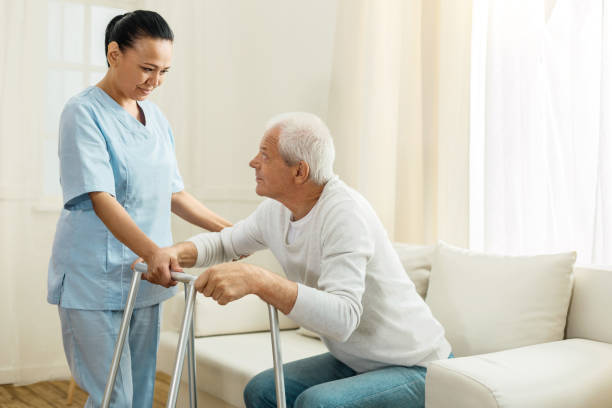 istock Positive nice woman working as a caregiver 840758858