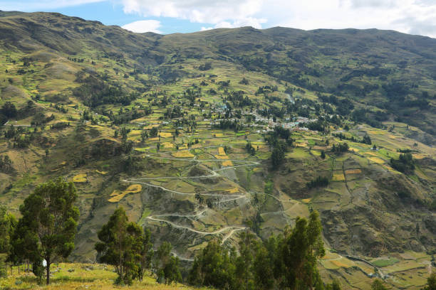 istock View of fields in the way to Huanuco, Peru 840767400
