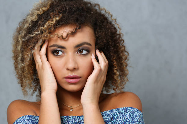 istock A beautiful black woman portrait. 840782422