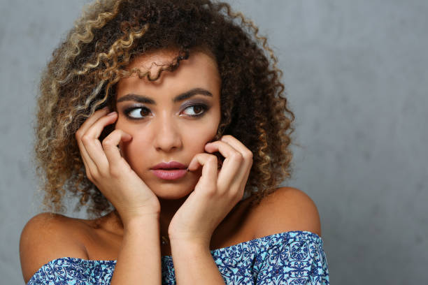 istock A beautiful black woman portrait. 840782424