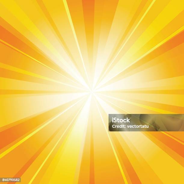 Shiny Sun Radiator Background Stock Illustration - Download Image Now - Sale, Backgrounds, Yellow