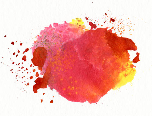 watercolor painting stock photo
