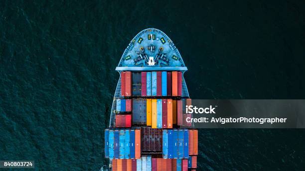 International Container Frachtschiff Stockfoto und mehr Bilder von Fracht - Fracht, Container, Handel treiben