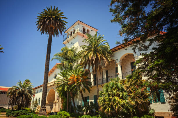 courthouse in Santa Barbara, California Old courthouse in Santa Barbara, California santa barbara california photos stock pictures, royalty-free photos & images
