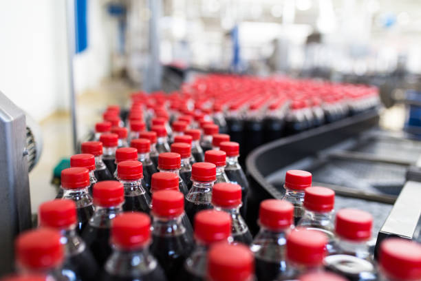 istock Juice and soda production factory 840813830