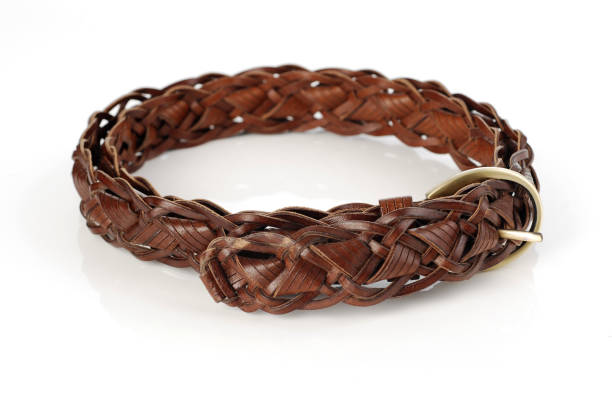 istock Female brown belt on a white background. 840814752