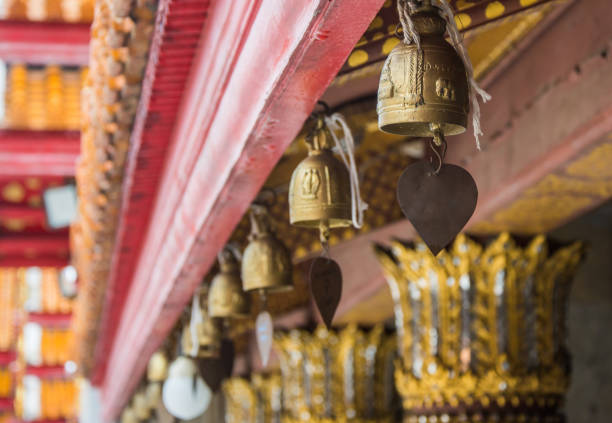 istock Temple Bells Swings In The Wind 840814774