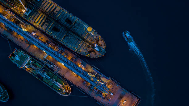 istock Aerial view Crude oil tanker 840815198