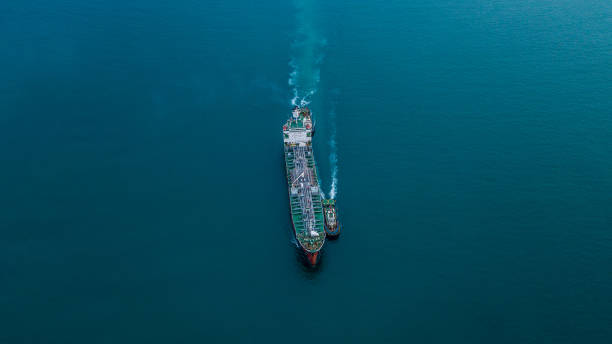 istock Aerial view Crude oil tanker 840815928